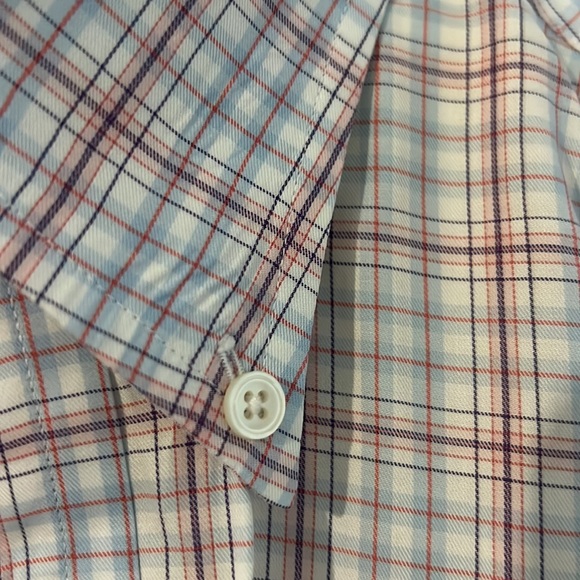 Faconnable Mens Button-down Plaid Dress Shirt - Picture 3 of 6